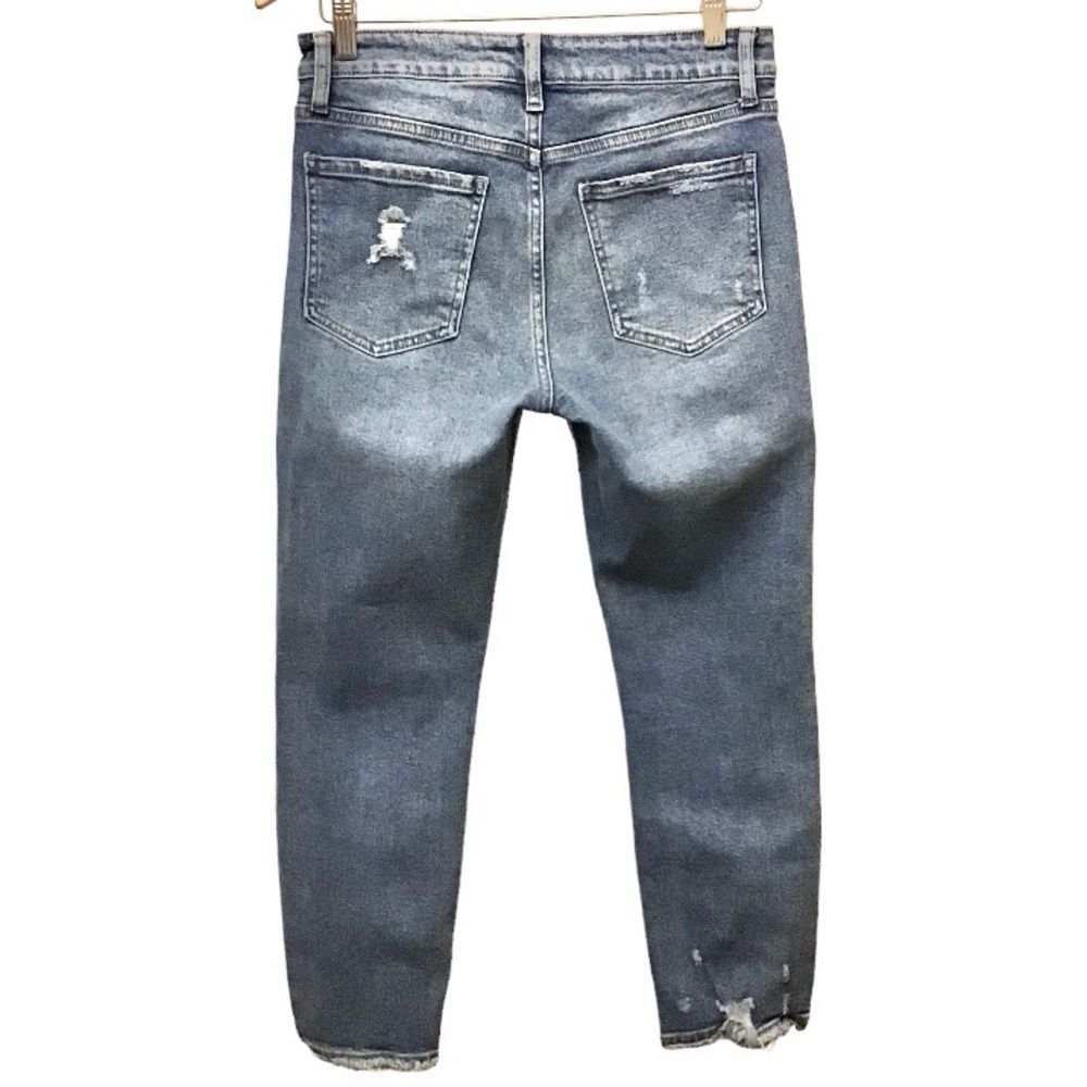 JBD. 27 Jeans Women’s Tapered Leg Distressed Frayed Hems Stretch Style DP443 - Picture 3 of 11